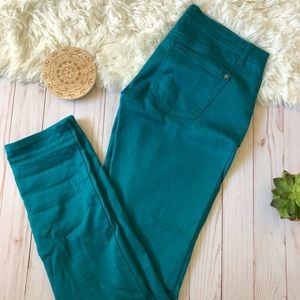 Celebrity Pink Jeans Teal Turquoise Skinny